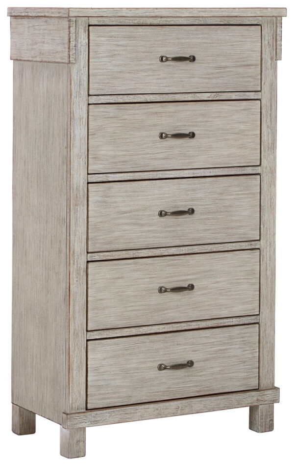 Hollentown - Whitewash - Five Drawer Chest 123