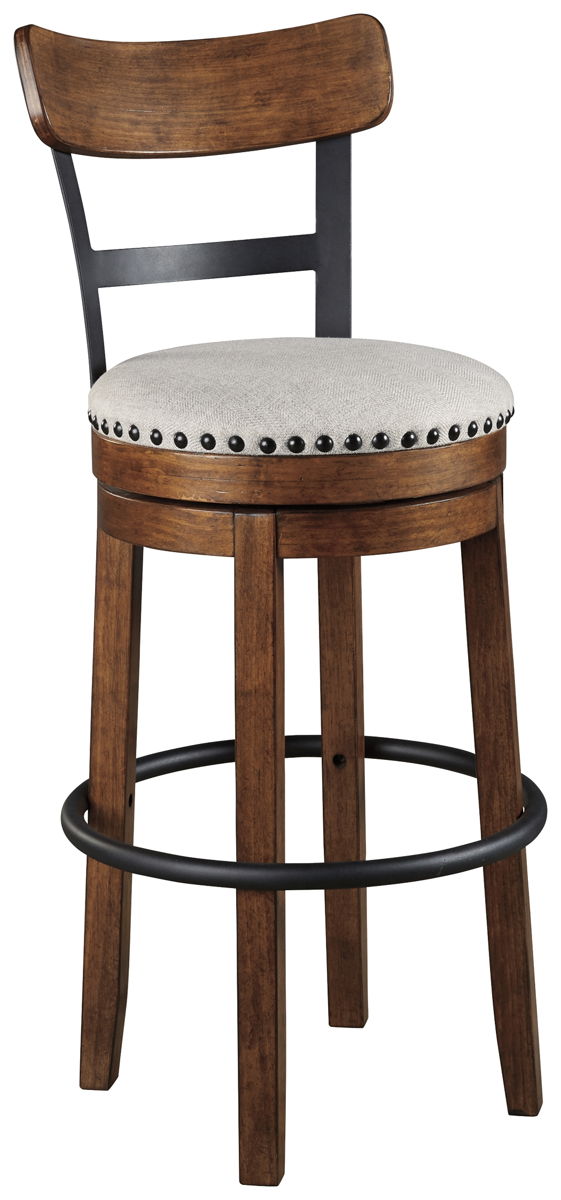 Valebeck - Tall Upholstered Swivel Barstool